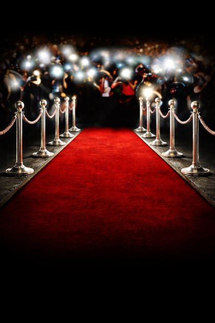 Argent — tapis rouge